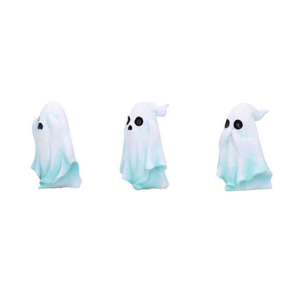 Three Wise Ghosts See No Evil Set 7.5cm