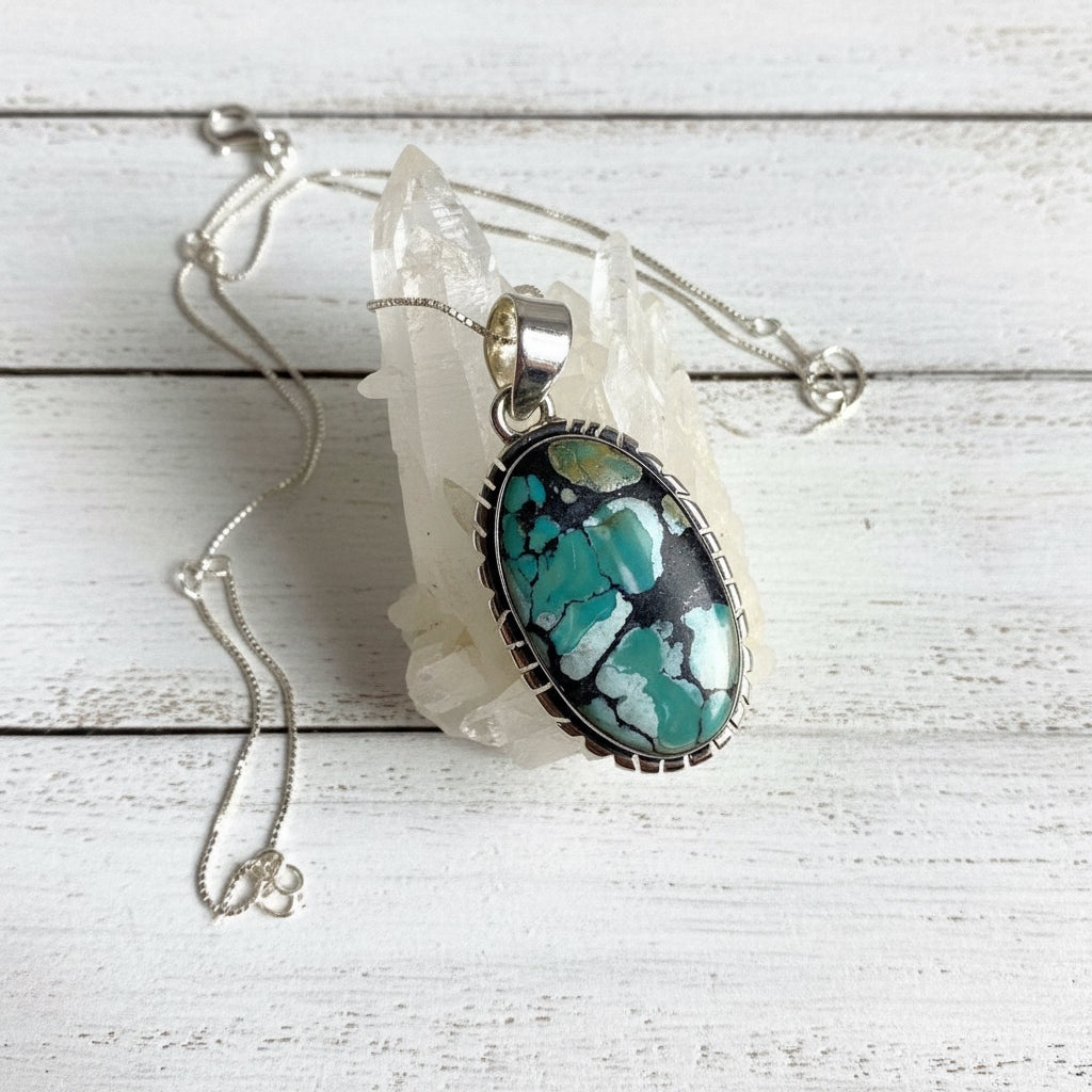 925 Sterling Silver Turquoise Pendant