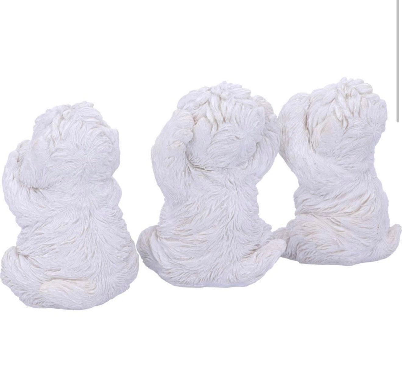 Three Wise Westies See No Evil Set 8cm