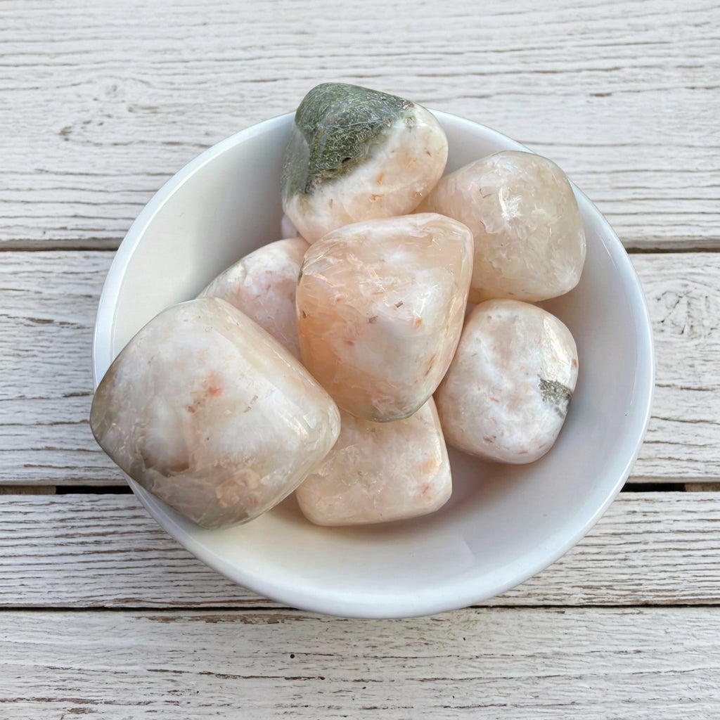 Stilbite Polished Tumblestone Crystal