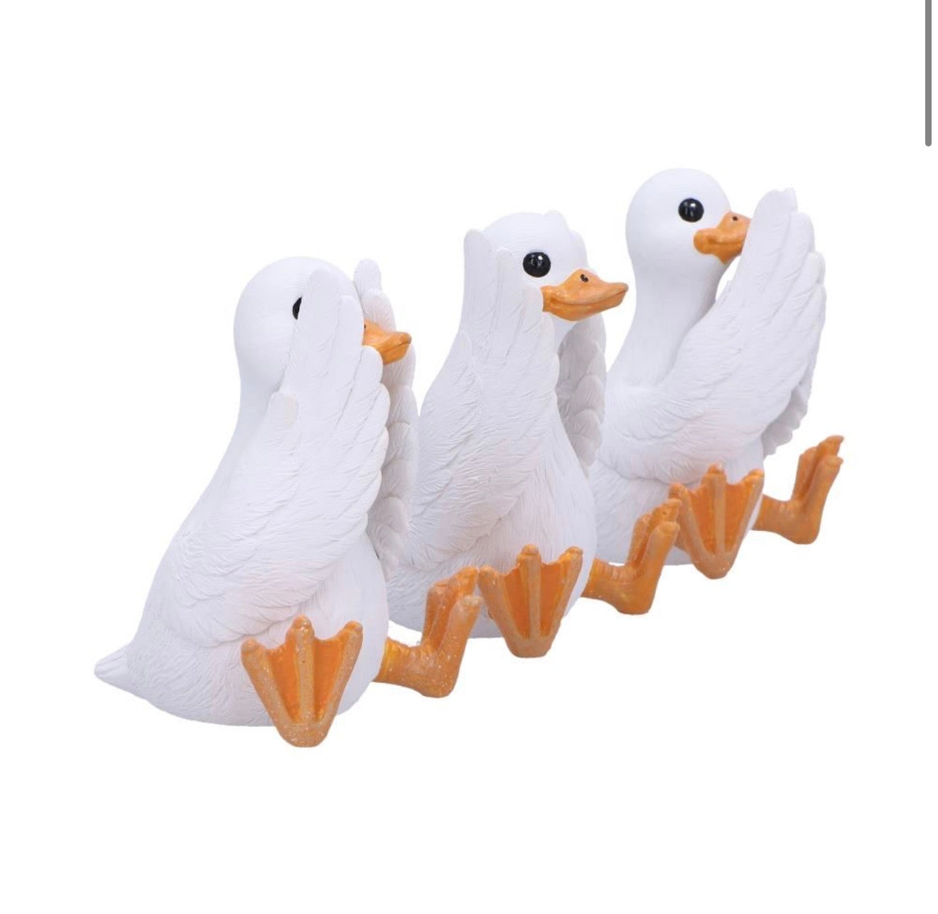 Three Wise Geese See No Evil Set 8.5cm