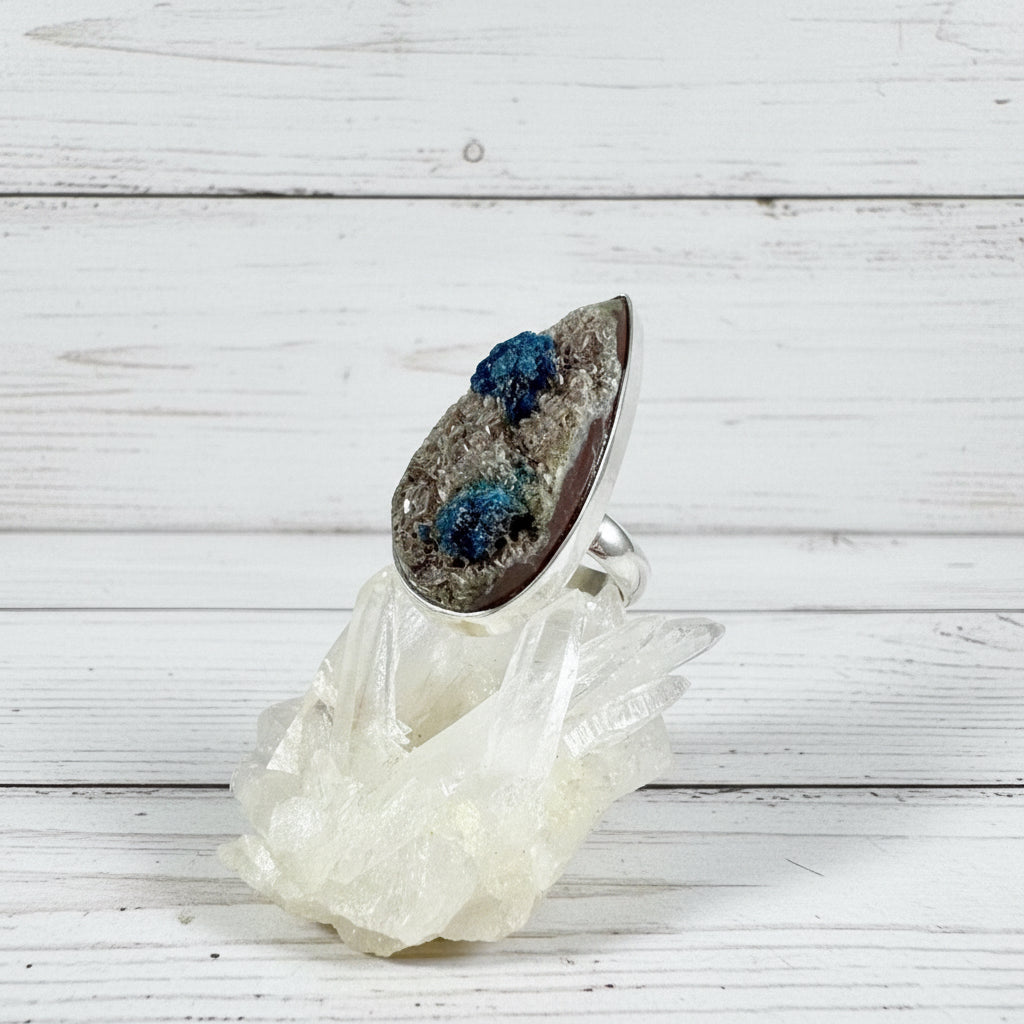 925 Sterling Silver Cavansite Ring