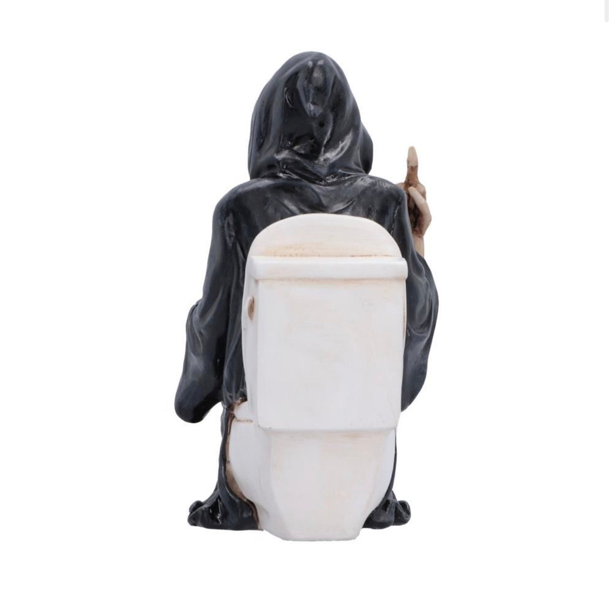 Final Flush Cursing Grim Reaper on Toilet Ornament 16.2cm