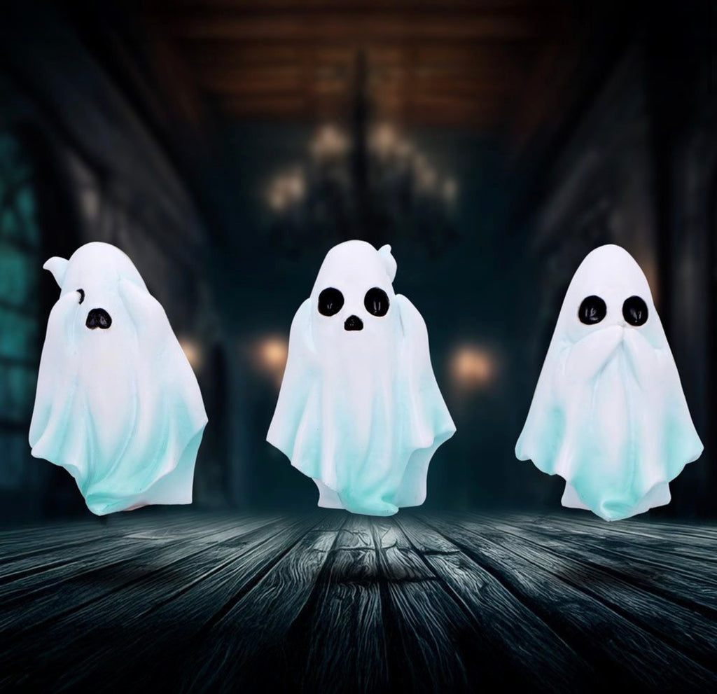 Three Wise Ghosts See No Evil Set 7.5cm