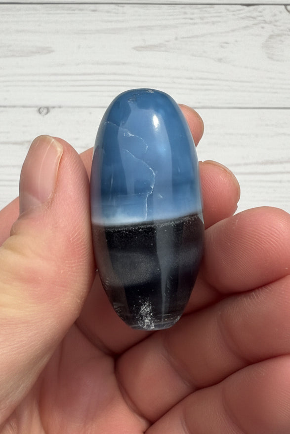 Owyhee Blue Opal Heart Crystal 70 grams BOH08