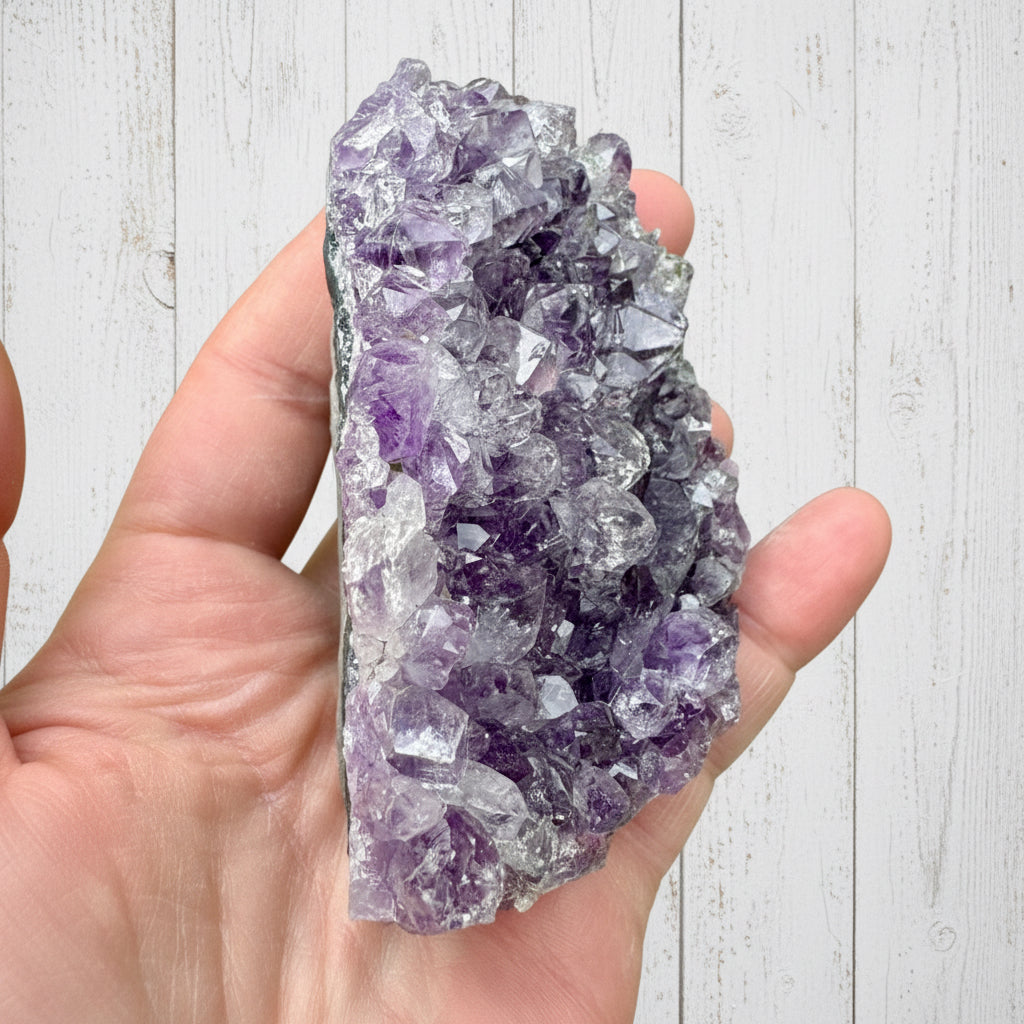Amethyst Druzy Standing Cut Base 273 grams ACB14