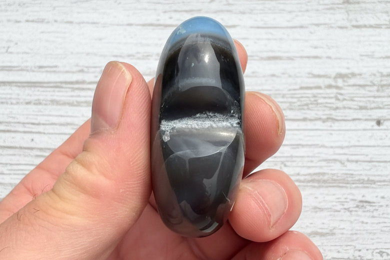 Owyhee Blue Opal Heart Crystal 70 grams BOH10