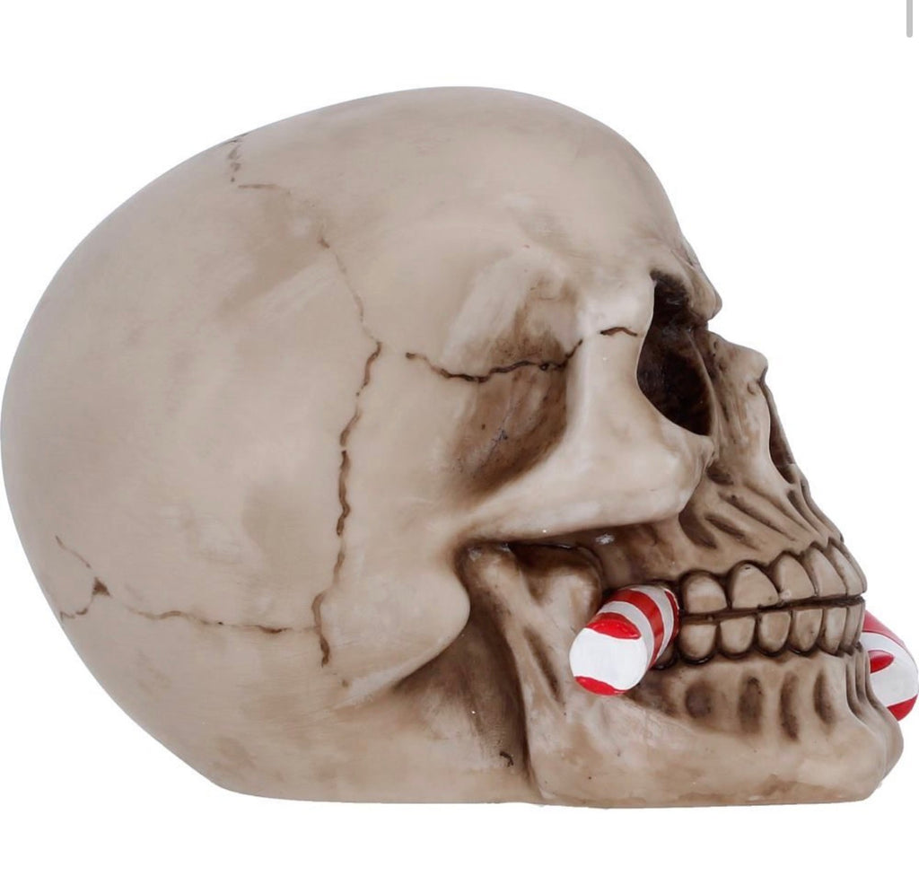 Frostbite L.E.D Skull Christmas Ornament 12cm