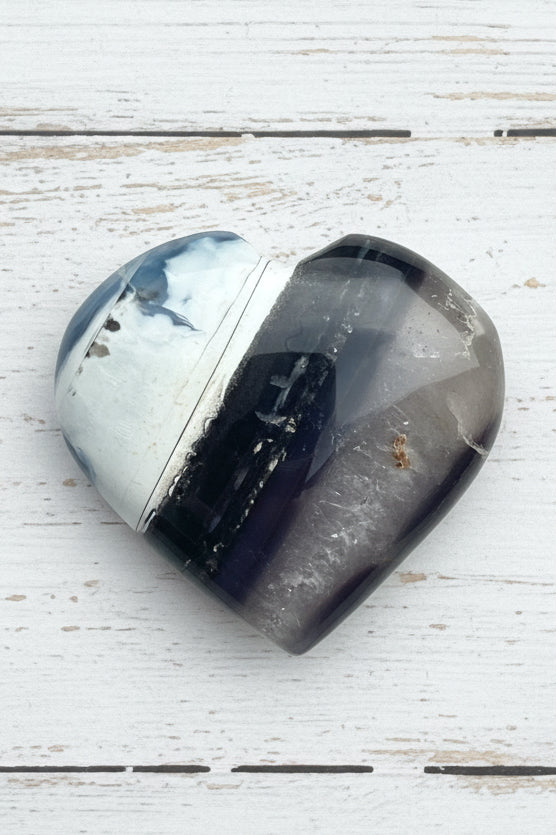 Owyhee Blue Opal Heart Crystal 74 grams BOH03