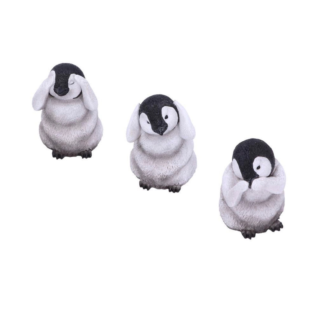 Three Wise Penguins See No Evil Set 8.7cm