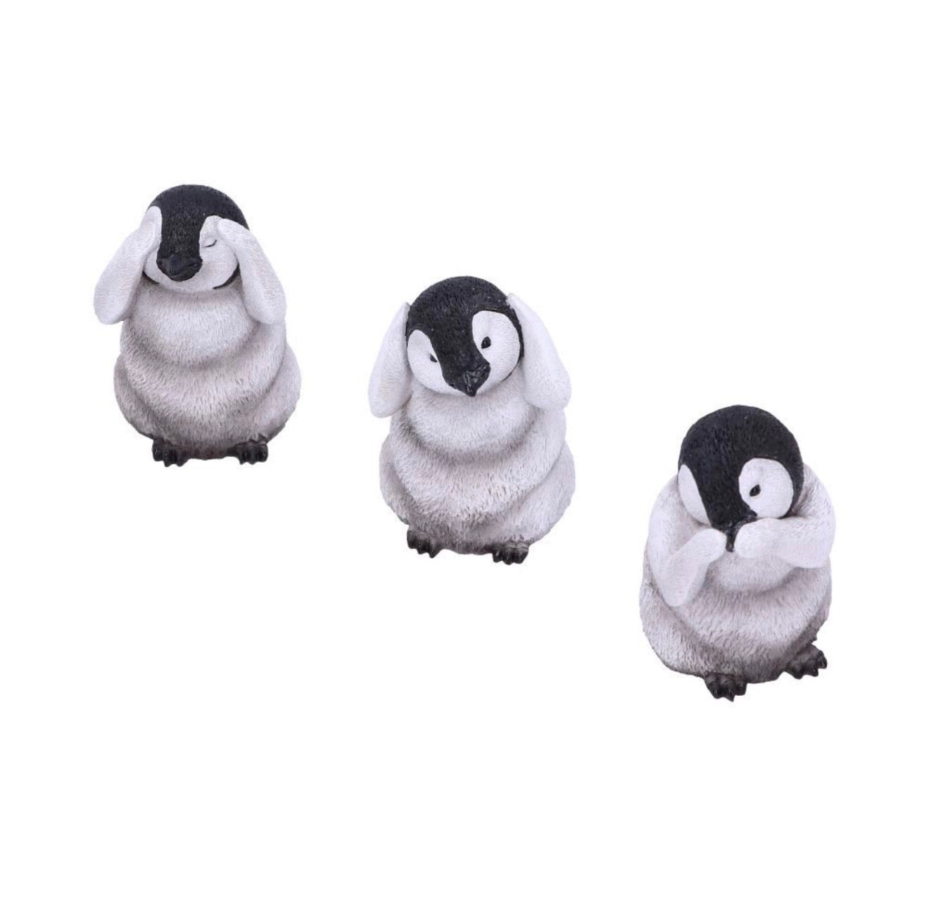Three Wise Penguins See No Evil Set 8.7cm