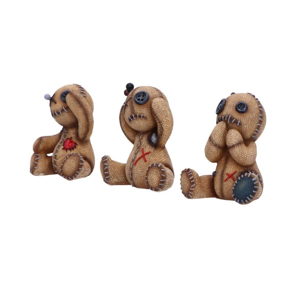 Three Wise Voodoo Dolls See No Evil Set 8cm