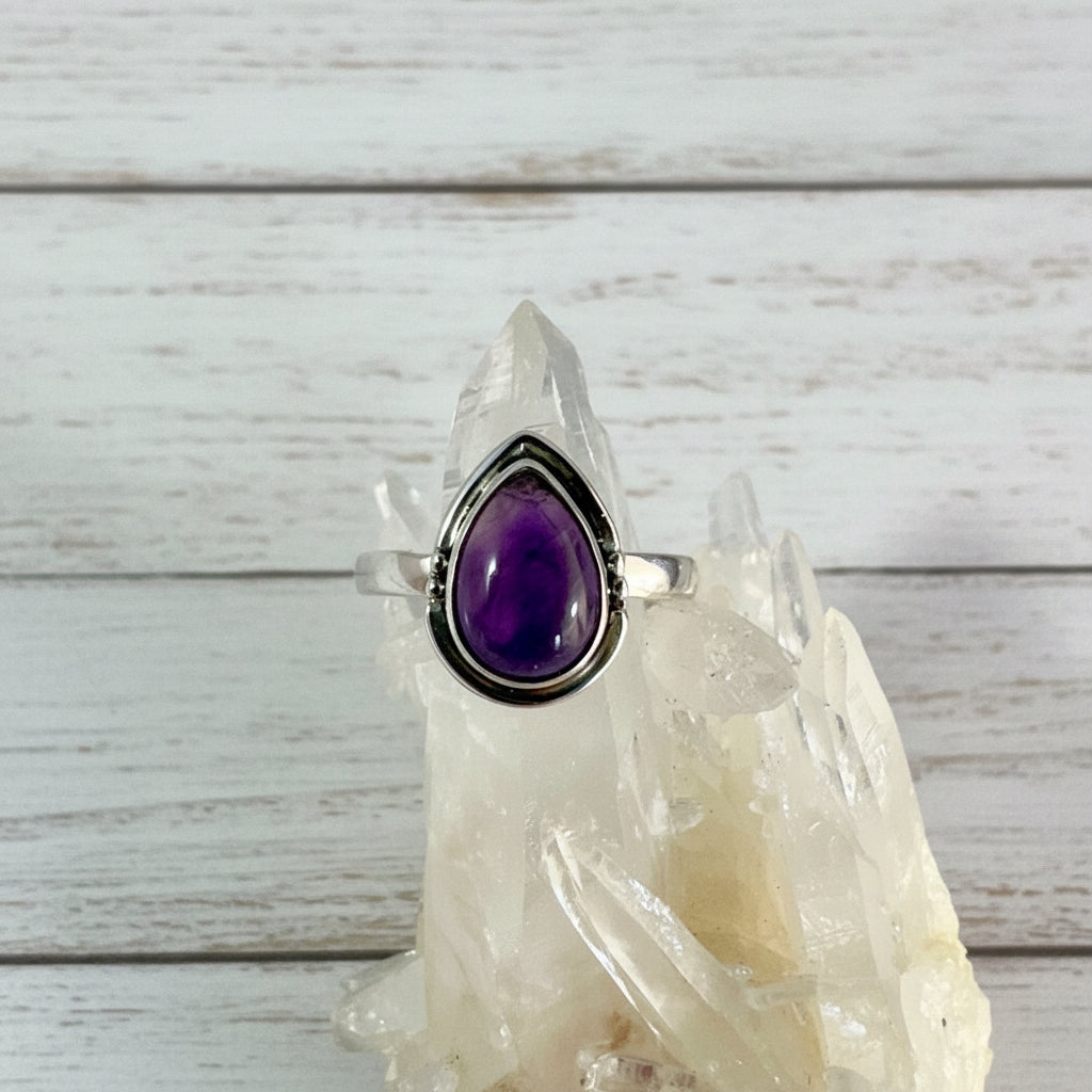 925 Sterling Silver Amethyst Ring
