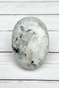 Rainbow Moonstone Palmstone 121 grams RMP01