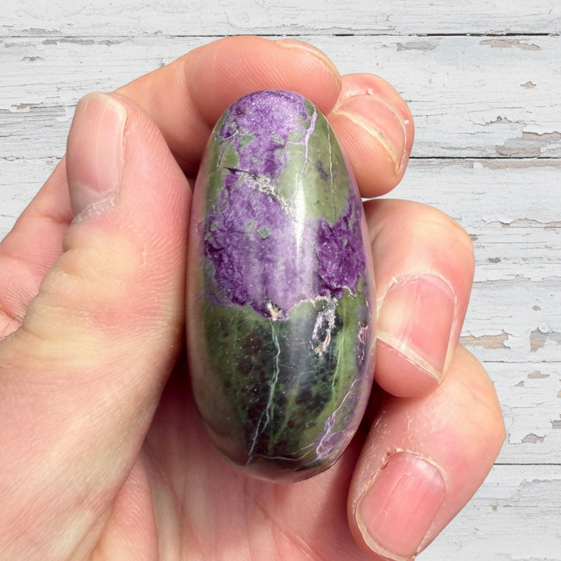 Atlantisite Stichtite Heart Crystal 92 grams AH07