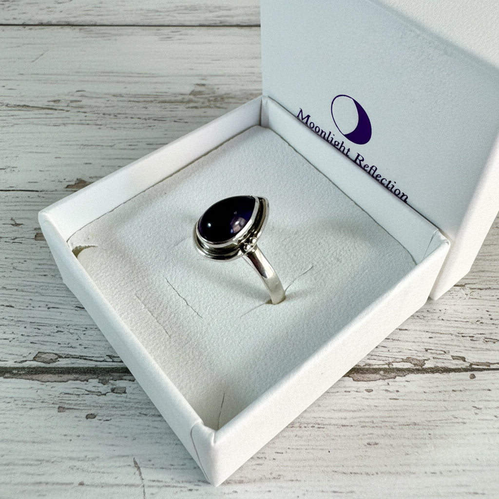 925 Sterling Silver Amethyst Ring
