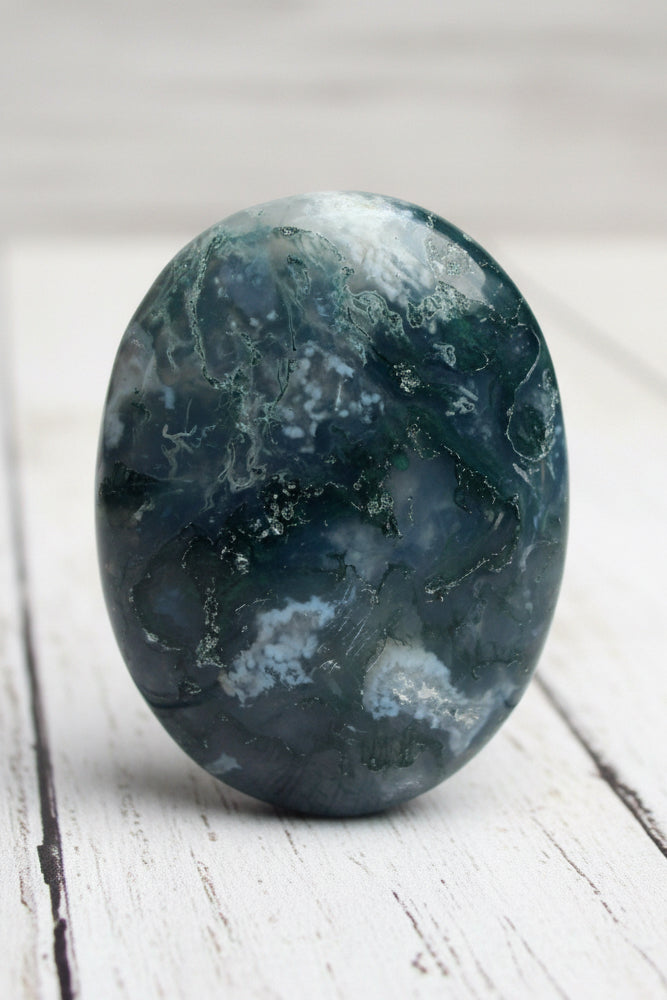 Moss Agate Palmstone 98 grams MAP08