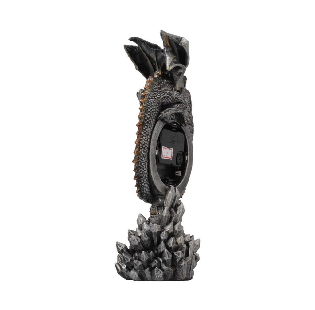 Clockwork Reign Steampunk Dragon Clock 28cm