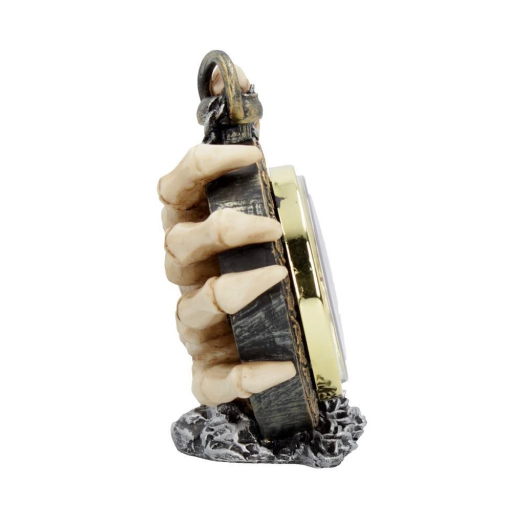 About Time Skeleton Hand Clock 14cm
