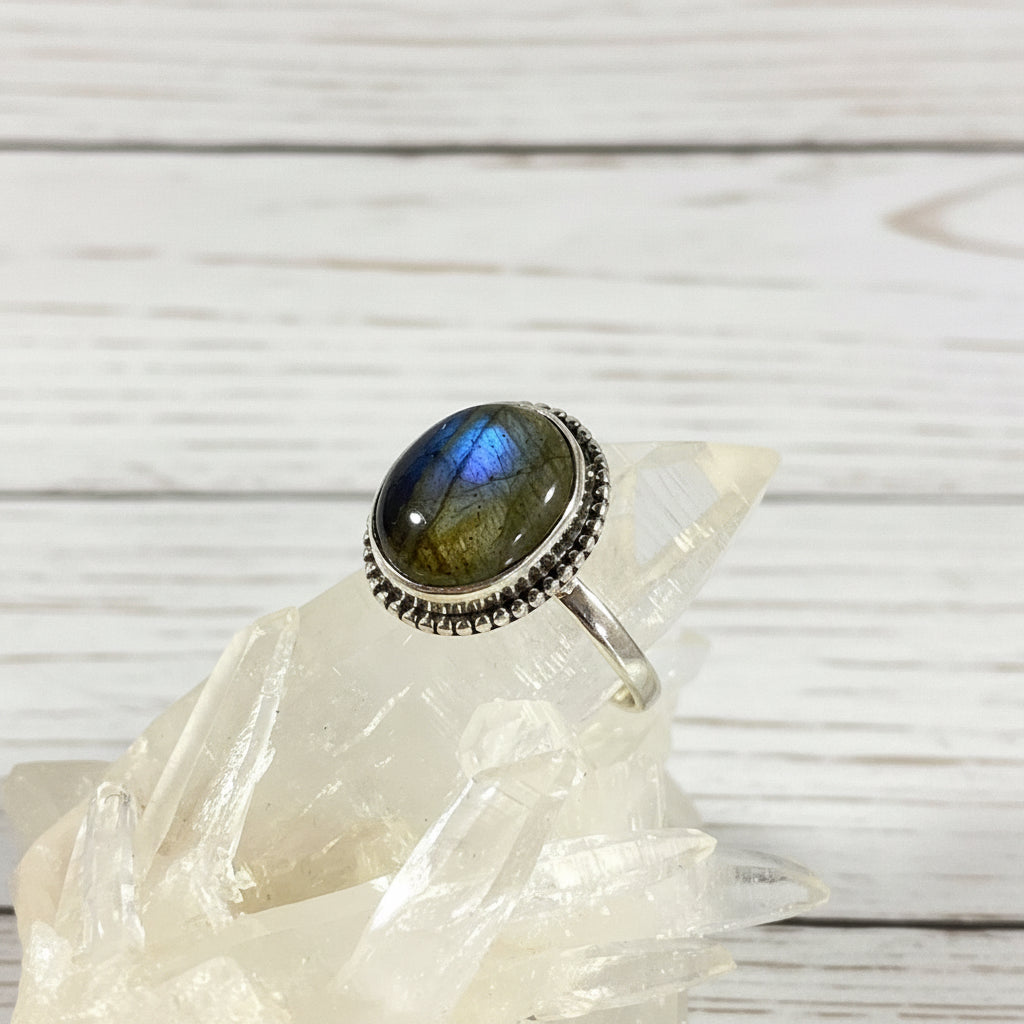 925 Sterling Silver Labradorite Ring