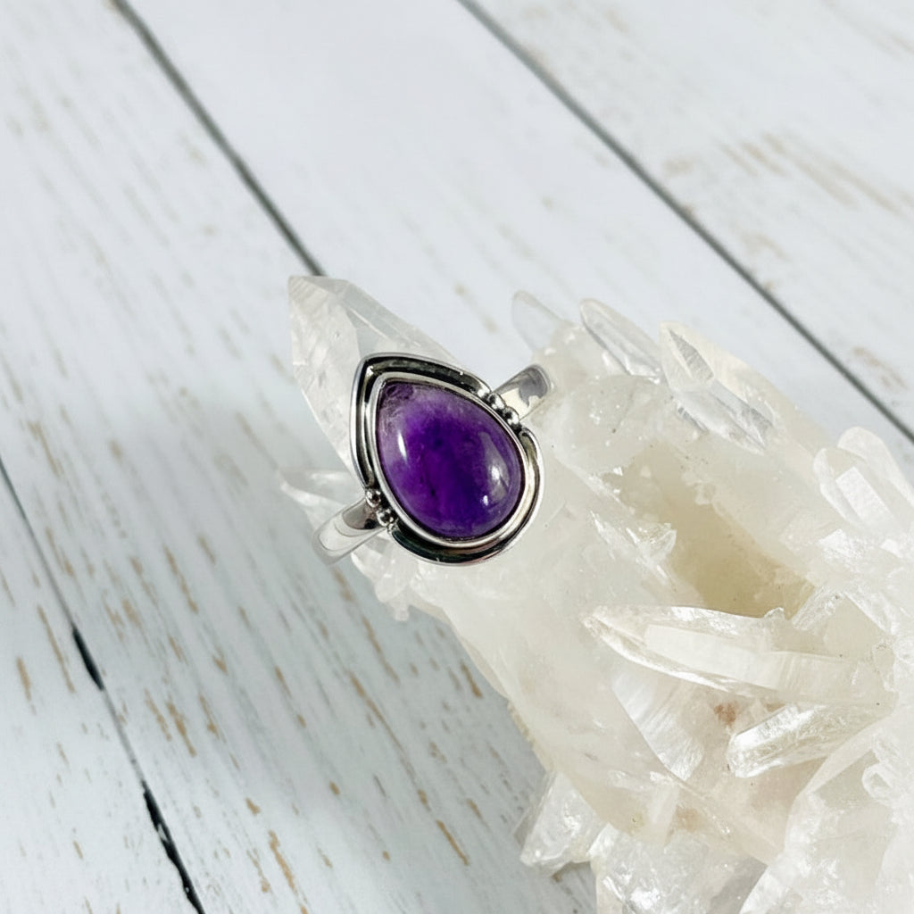 925 Sterling Silver Amethyst Ring