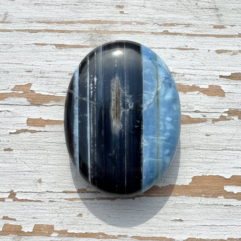 Owyhee Blue Opal Palmstone 68 grams BOP11