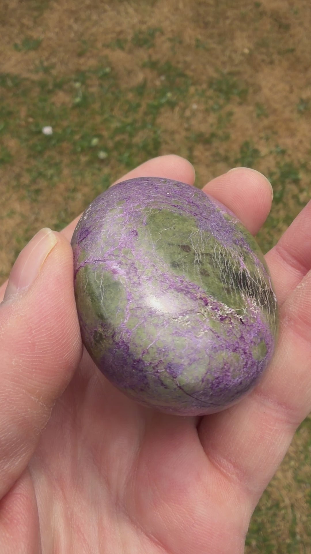 Atlantisite Stichtite Palmstone 90 grams AP05
