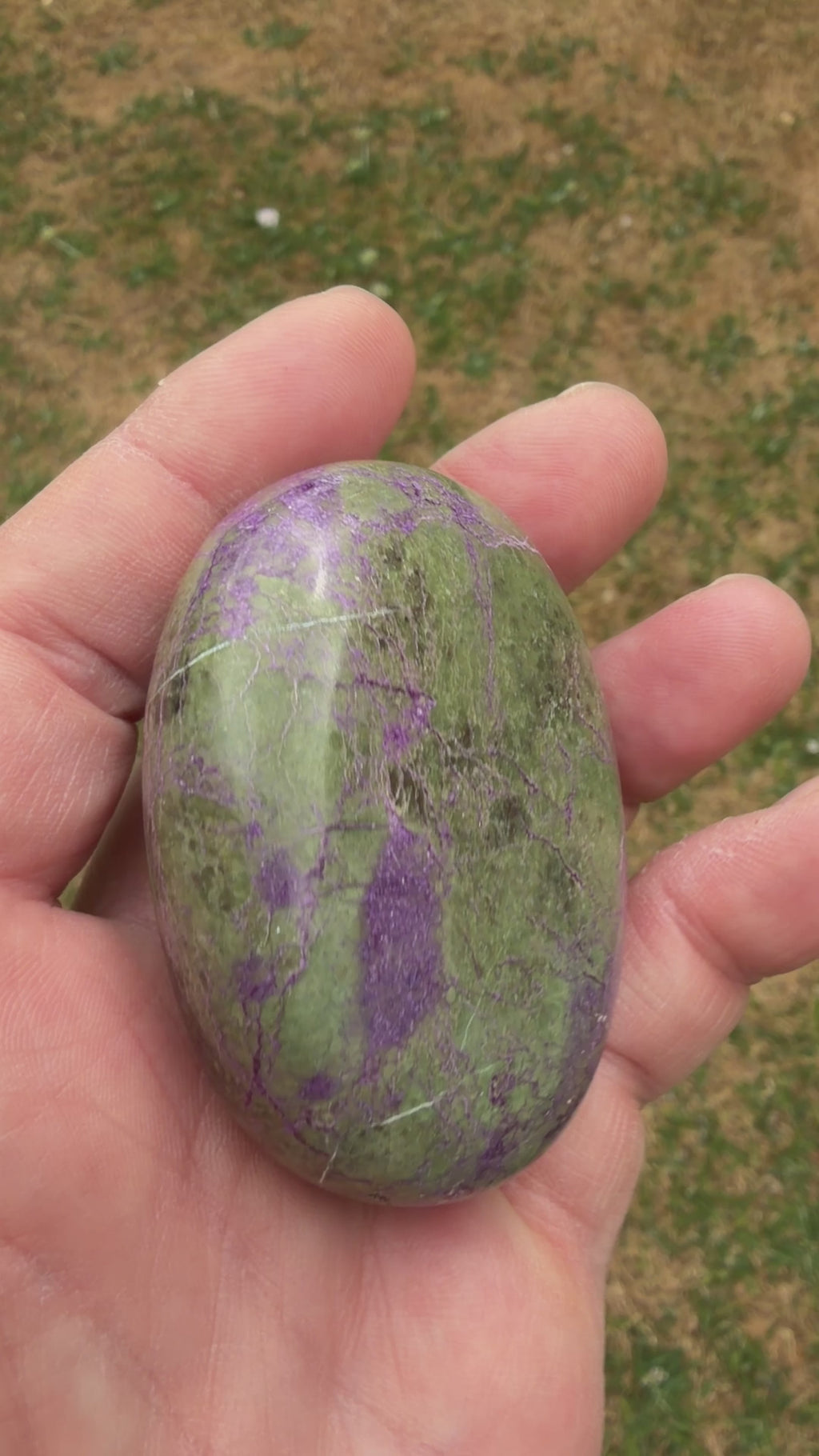 Atlantisite Stichtite Palmstone 98 grams AP03