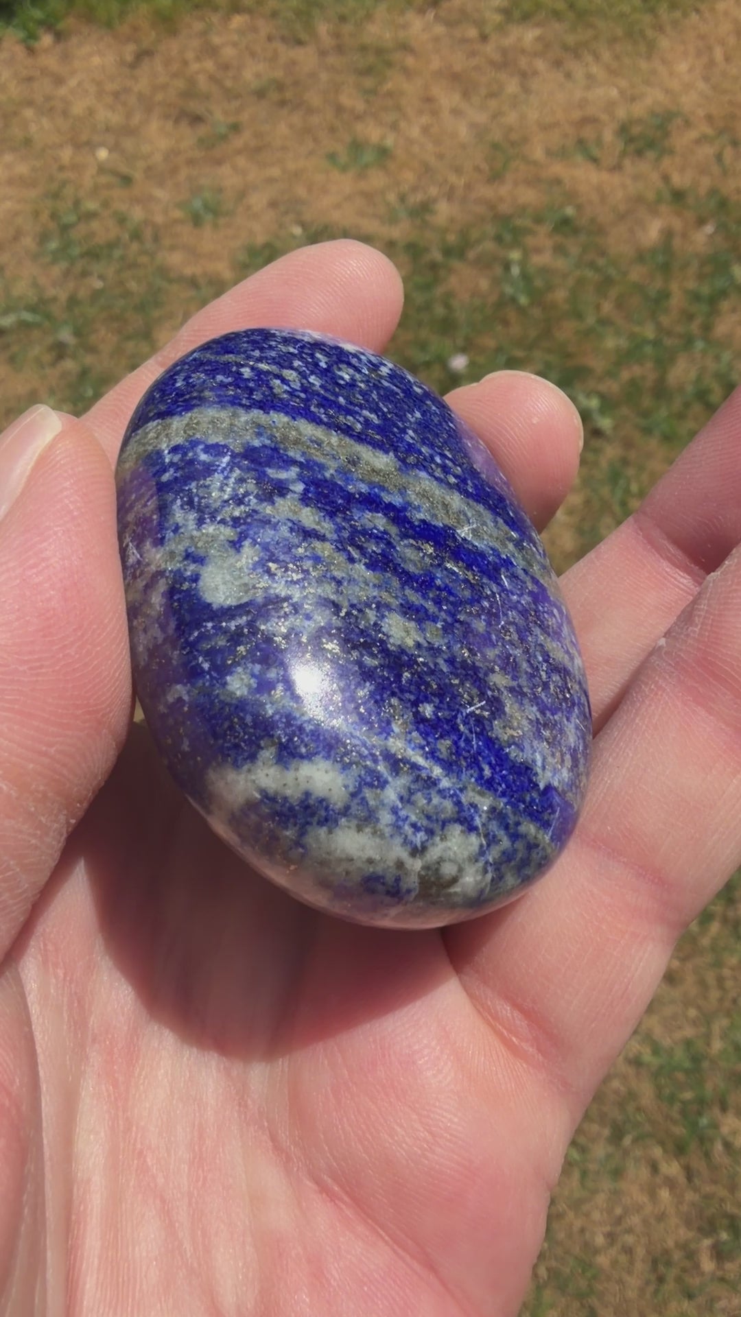 Lapis Lazuli Palmstone 120 grams LP05