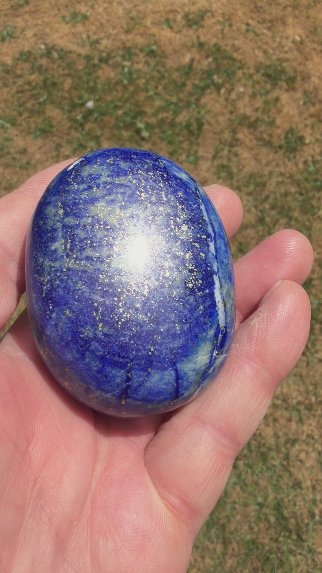 Lapis Lazuli Palmstone 140 grams LP04