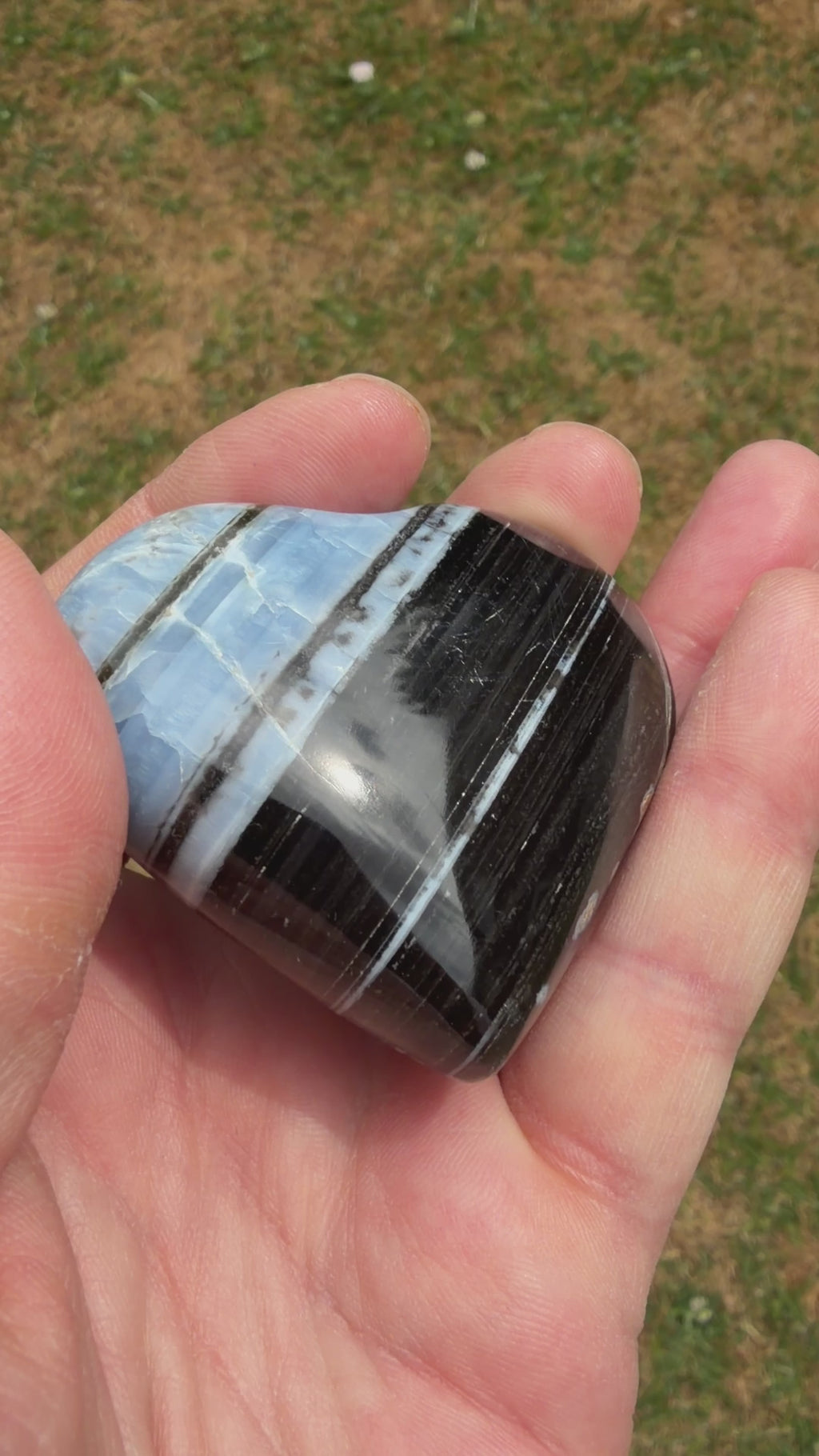 Owyhee Blue Opal Heart Crystal 94 grams BOH01