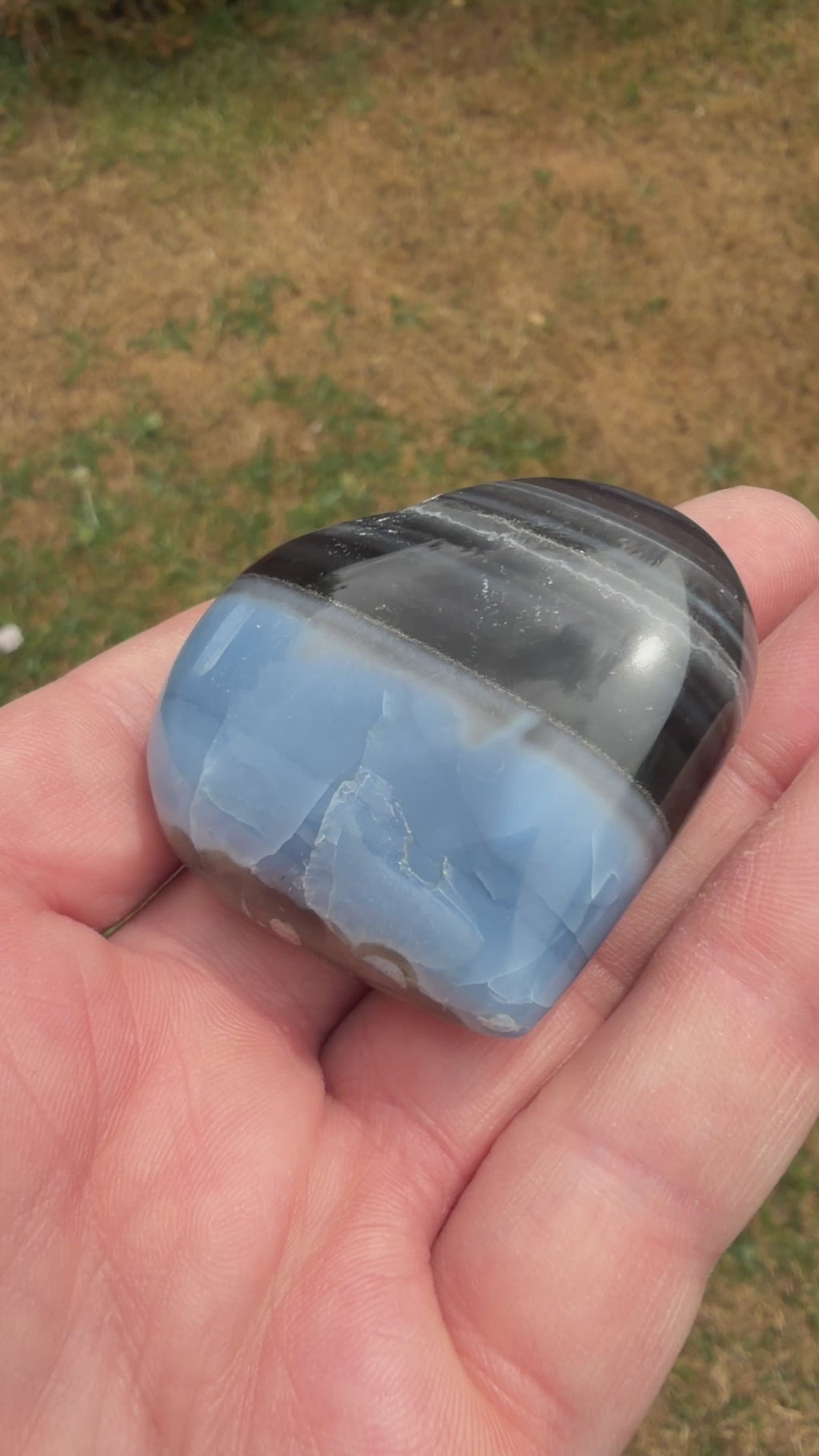 Owyhee Blue Opal Heart Crystal 70 grams BOH10
