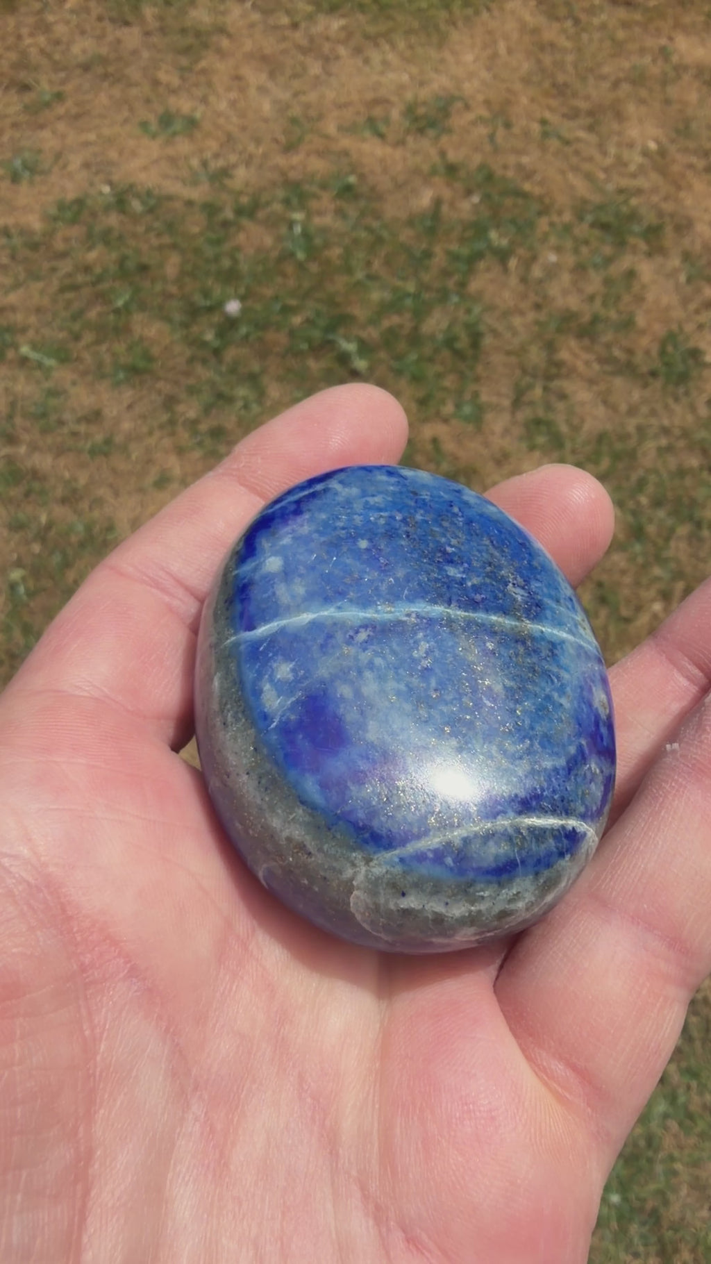 Lapis Lazuli Palmstone 130 grams LP08