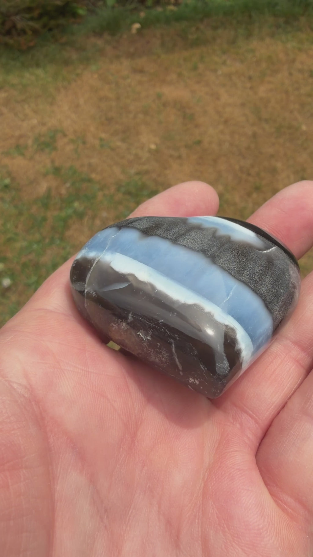 Owyhee Blue Opal Heart Crystal 76 grams BOH09