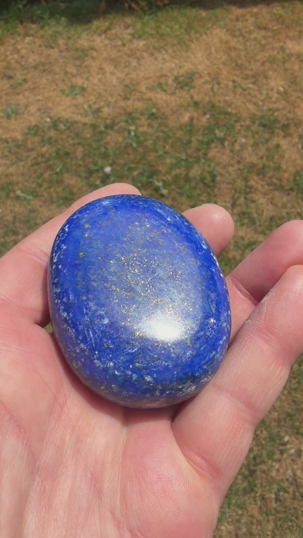 Lapis lazuli Palmstone 130 grams LP03